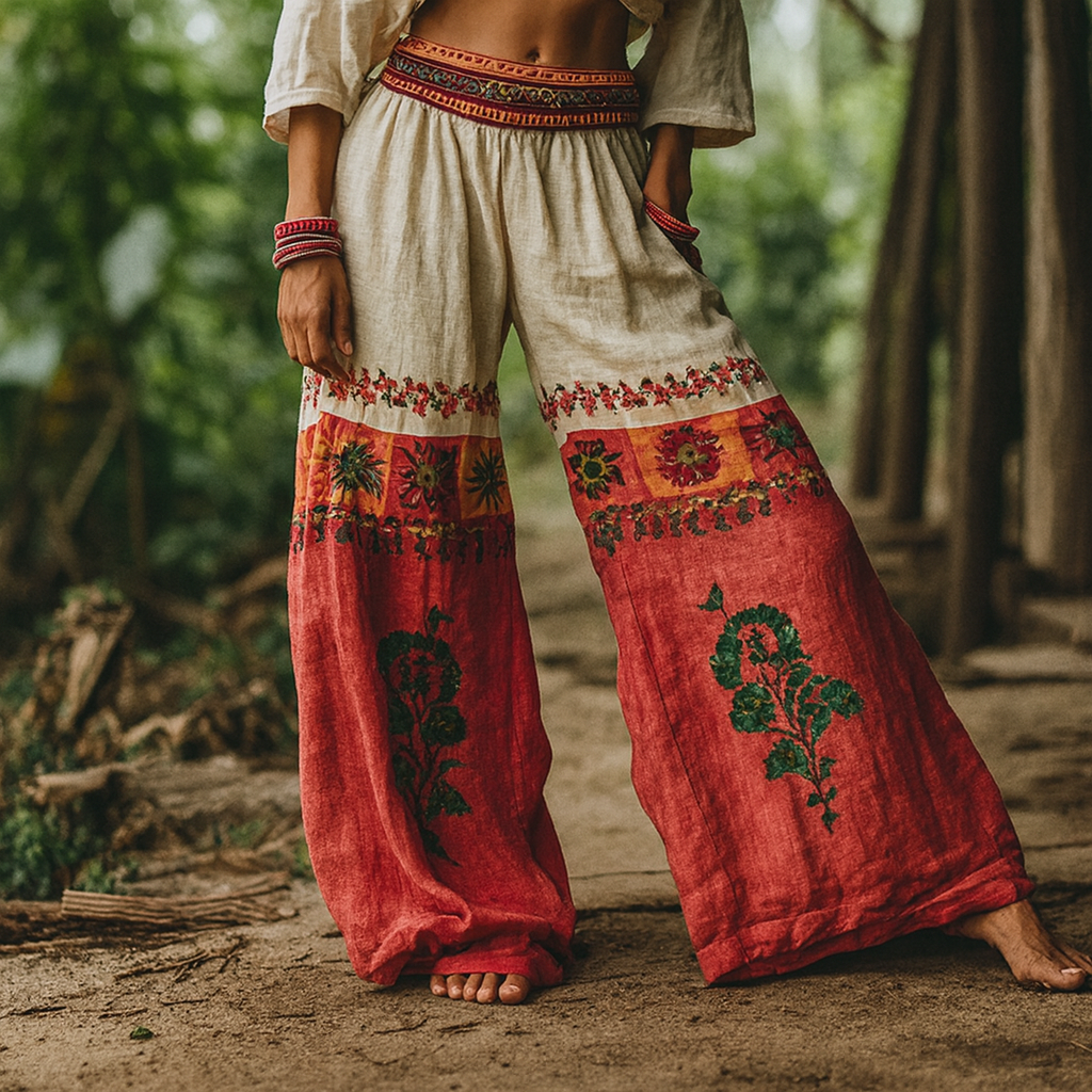 Serina™ Boho-Yogahose mit lockerem Schnitt Modeberg Bern