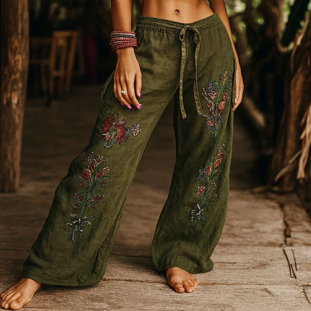 Serina™ Boho-Yogahose mit lockerem Schnitt Modeberg Bern