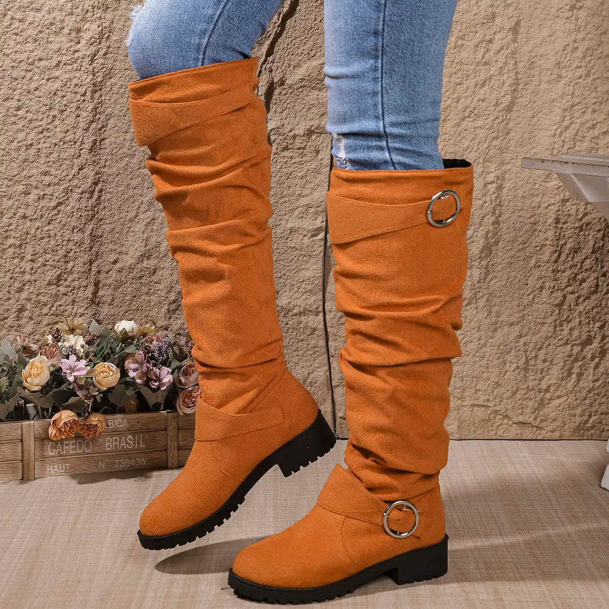 Women's Slouchy Knee High Boots Modeberg Bern