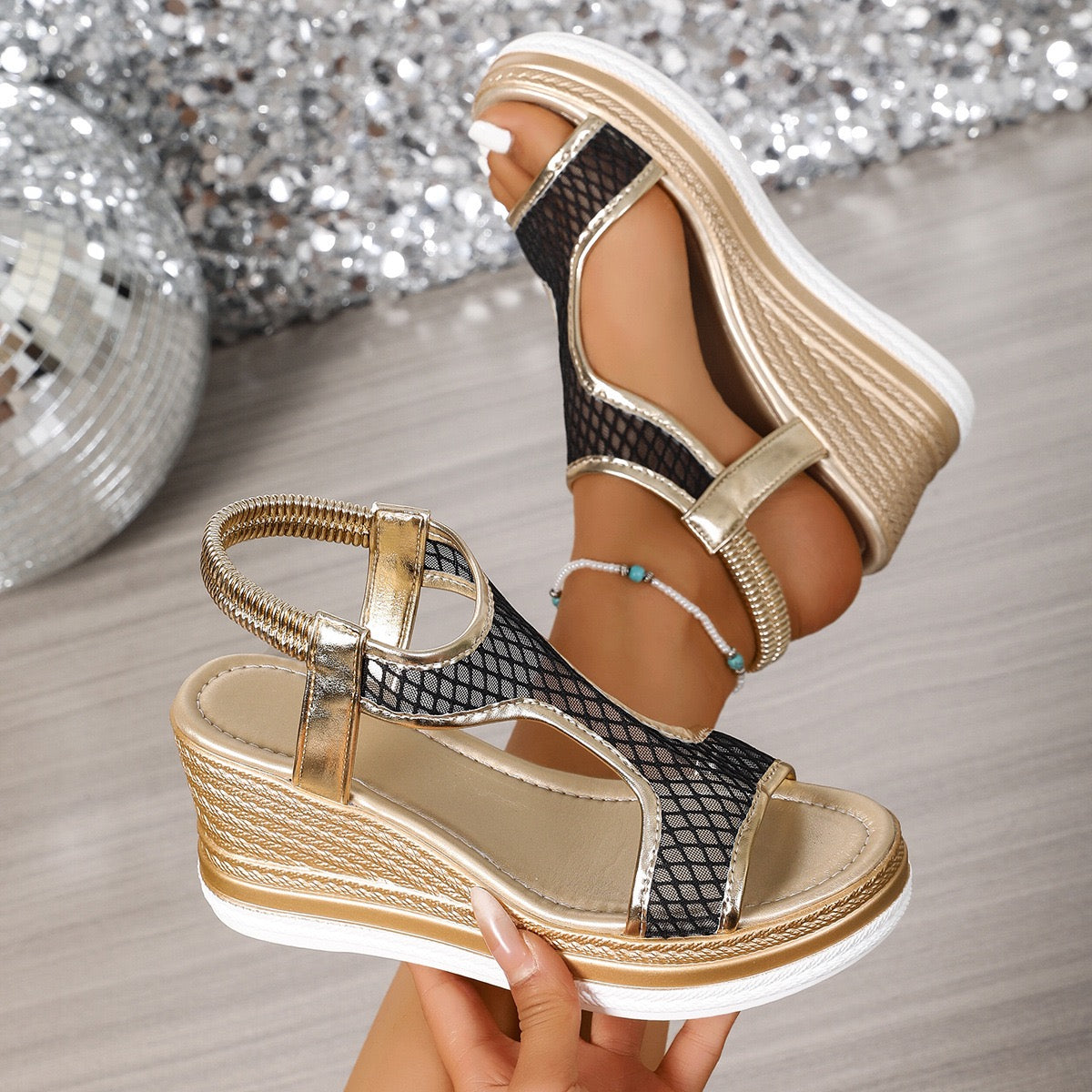 Thalia™ Orthopädische Sandalen mit Keilabsatz Modeberg Bern