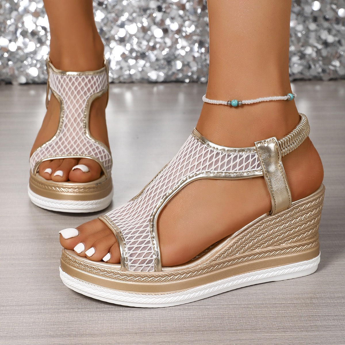 Thalia™ Orthopädische Sandalen mit Keilabsatz Modeberg Bern