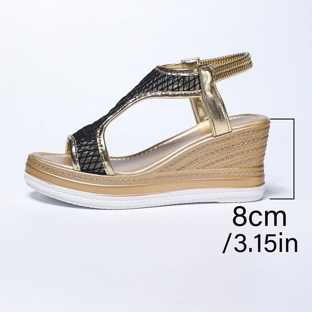 Thalia™ Orthopädische Sandalen mit Keilabsatz Modeberg Bern
