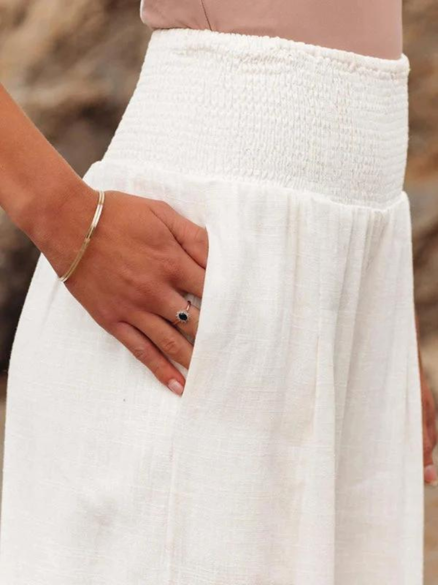 Wide-Leg Flowing Beach Trousers Modeberg Bern