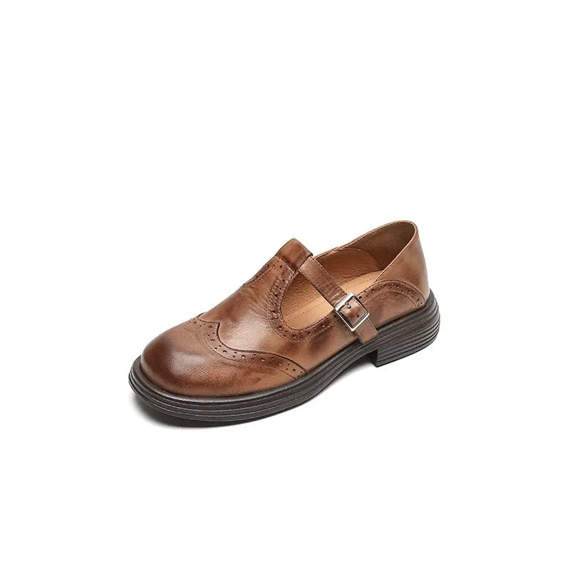 VELDA™ Stilvolle Leder Mary Janes Modeberg Bern