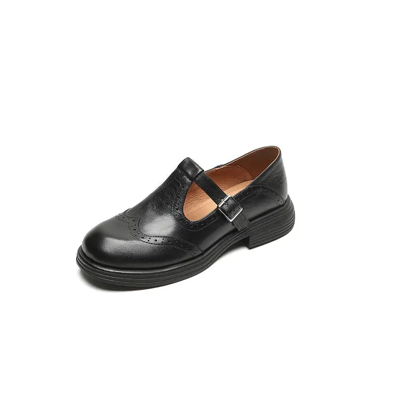 VELDA™ Stilvolle Leder Mary Janes Modeberg Bern