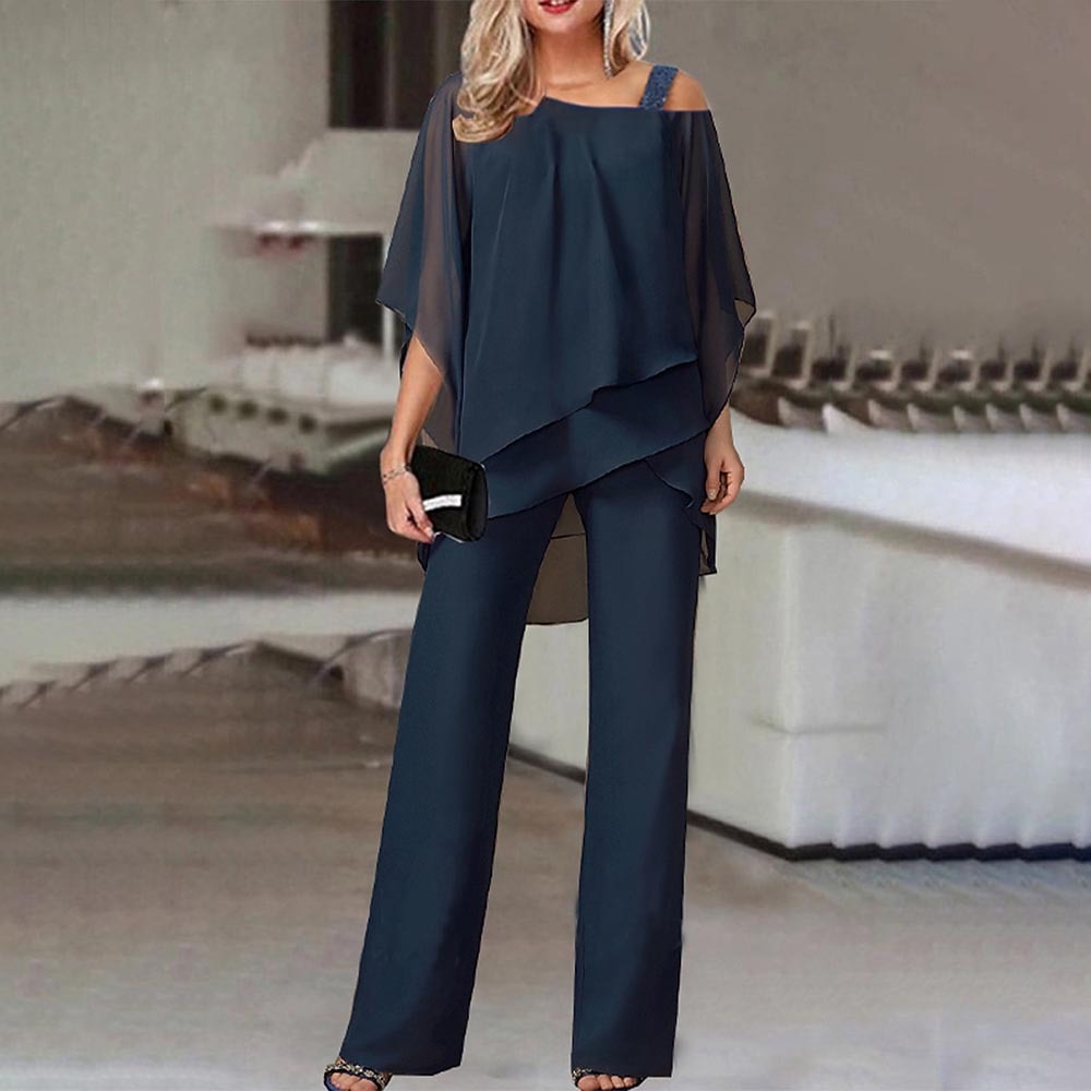 Chiara™ Eleganter Zweiteiler mit Cold-Shoulder-Bluse für Damen