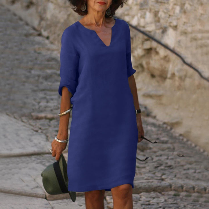 Zelina™ Kleid mit V-Ausschnitt Modeberg Bern