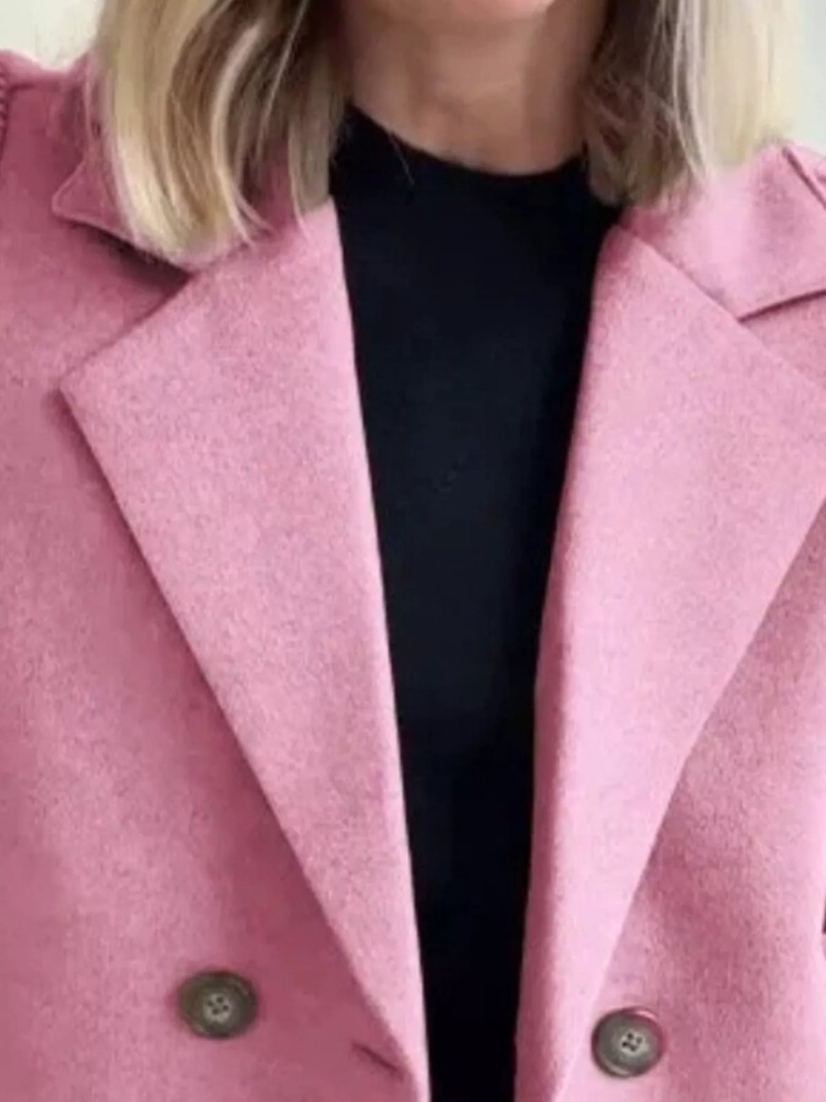 Mid-Length Shawl Collar Overcoat with Buttoned Front Modeberg Bern