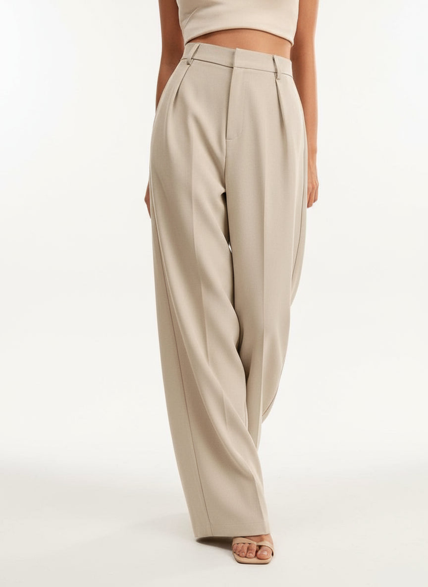 High Waist Wide Leg Tailored Trousers Modeberg Bern