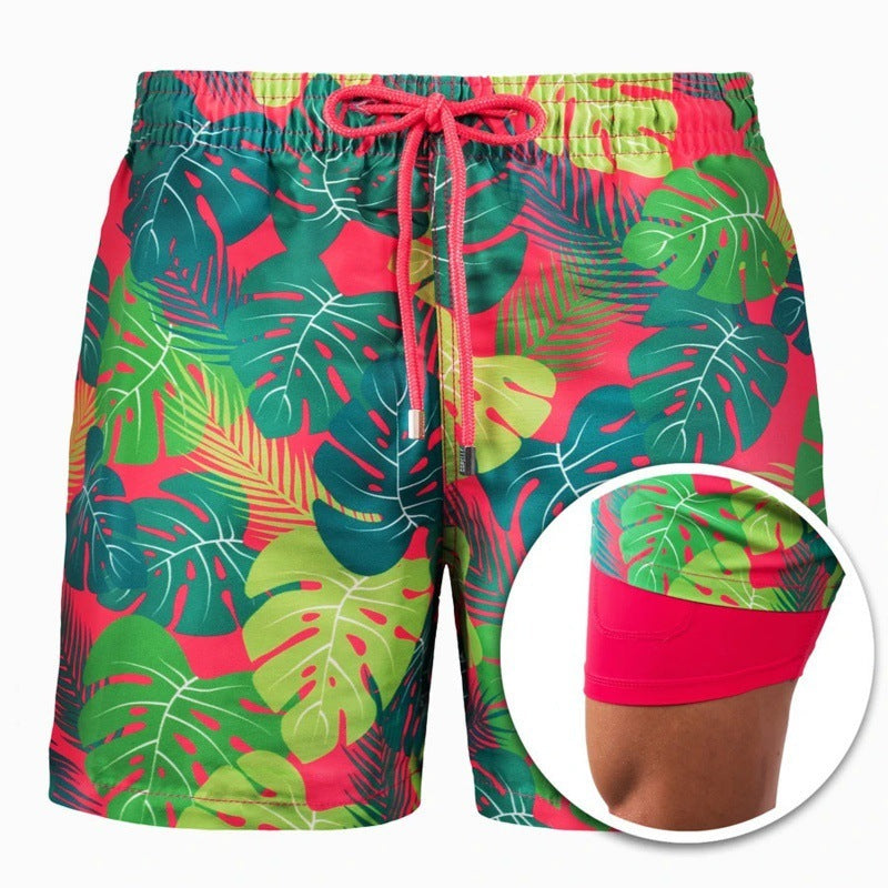 Drune | Bedruckte Herren Badeshorts Mit Doppelter Schicht Für Den Sommer Modeberg Bern