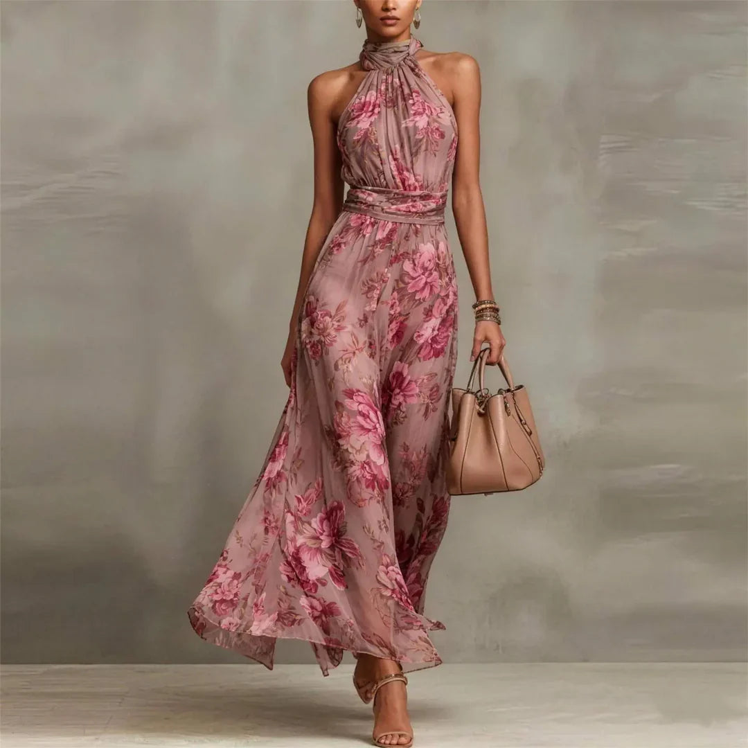 Floral Flattering Wedding Guest Maxi Dress Modeberg Bern