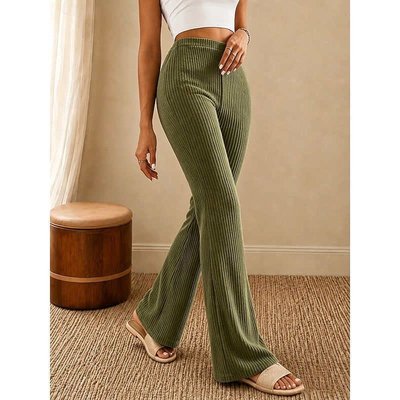 High-Waist Flare Trousers Modeberg Bern