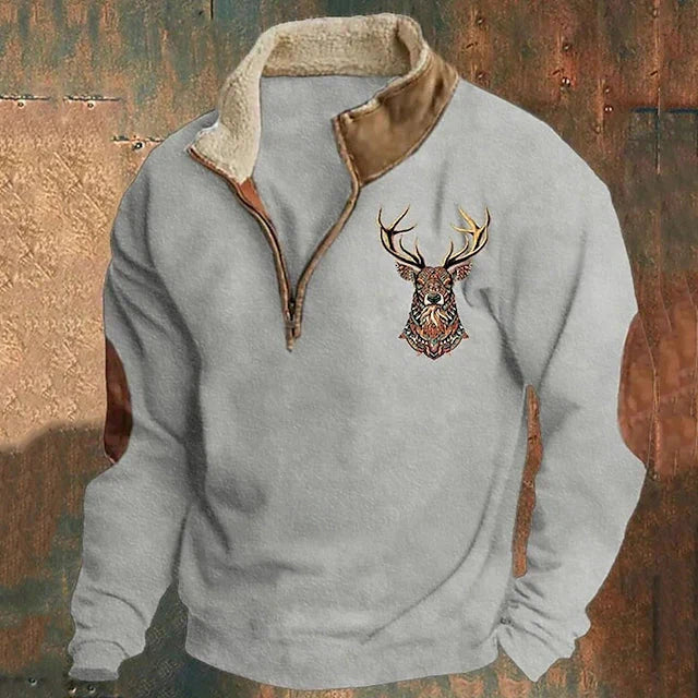 Drevan™ Hirsch Motiv Pullover Modeberg Bern