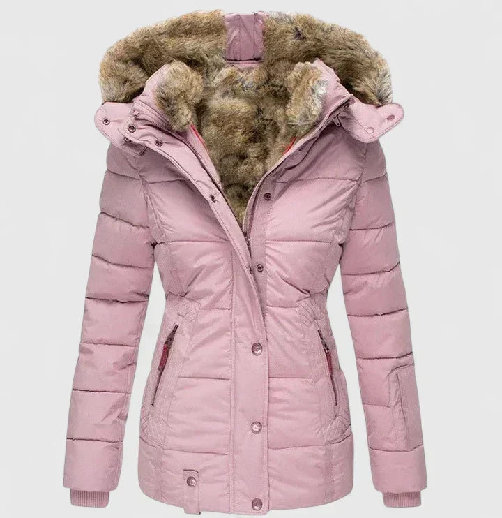 Classic Winter Coat with Adjustable Hood and Pockets Modeberg Bern