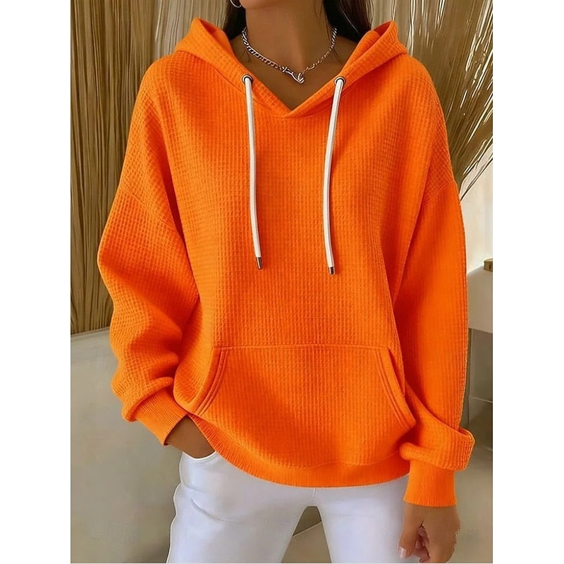 Textured Drawstring Hoodie Modeberg Bern