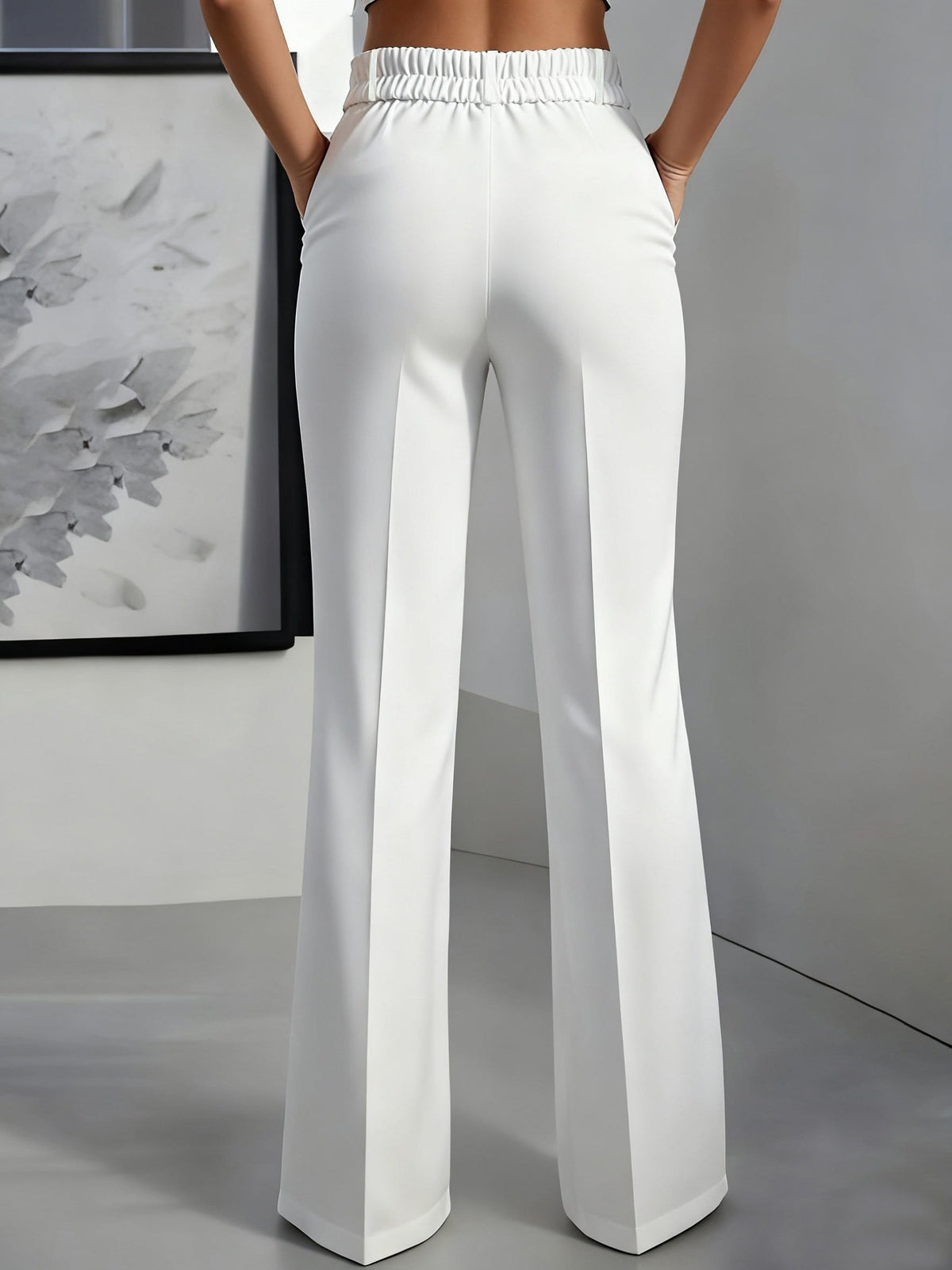 Tailored High-Rise Wide-Leg Trousers Modeberg Bern