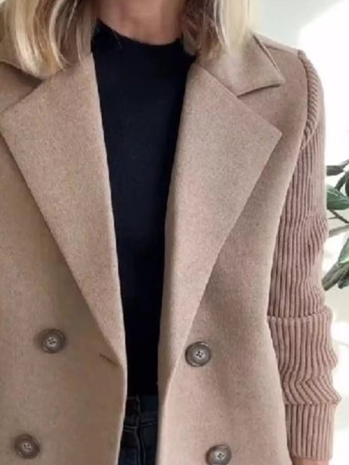 Mid-Length Shawl Collar Overcoat with Buttoned Front Modeberg Bern