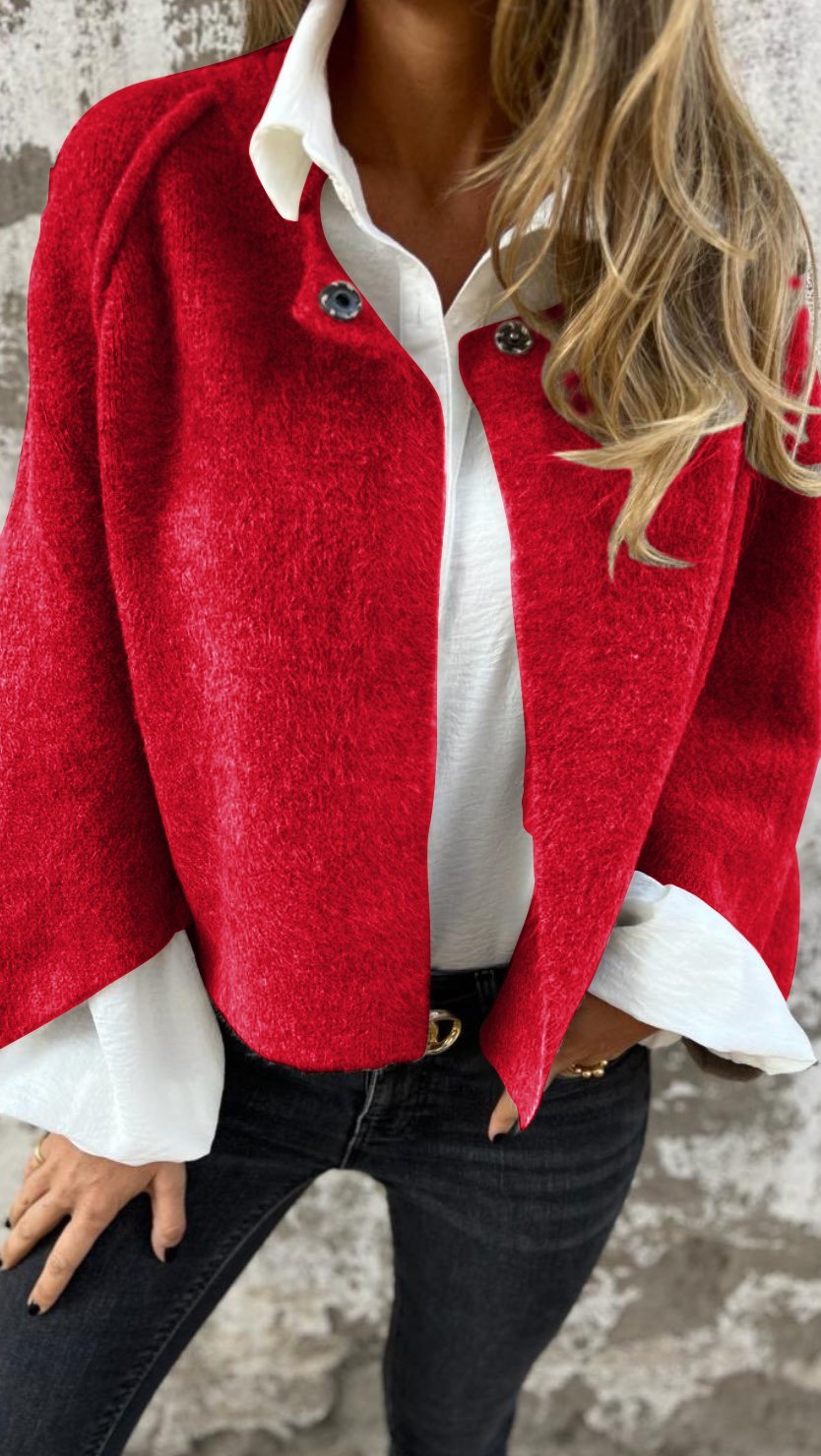 Single Breasted Wool Blend Coat for Women Modeberg Bern