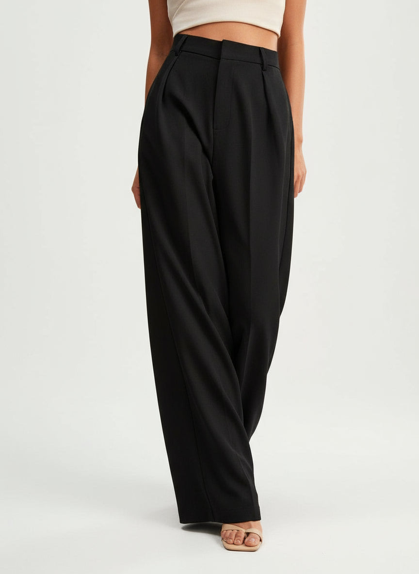 High Waist Wide Leg Tailored Trousers Modeberg Bern