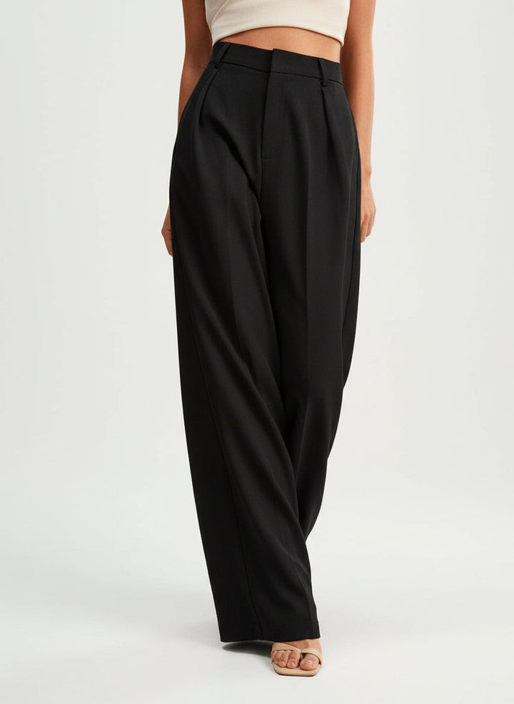 High Waist Wide Leg Tailored Trousers Modeberg Bern