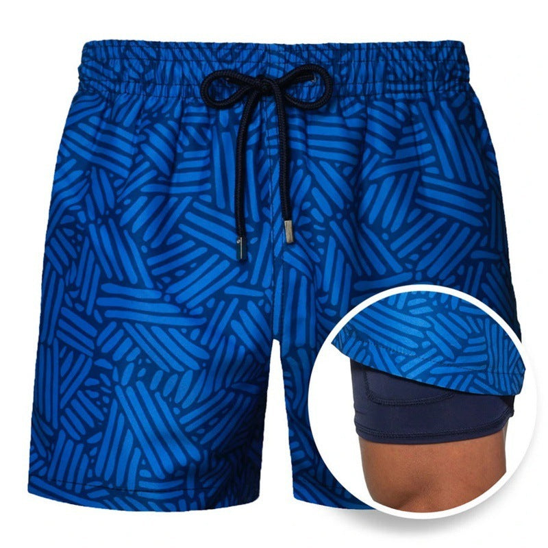Drune | Bedruckte Herren Badeshorts Mit Doppelter Schicht Für Den Sommer Modeberg Bern