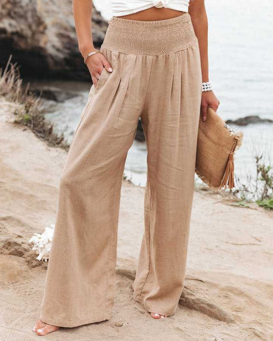 Wide-Leg Flowing Beach Trousers Modeberg Bern