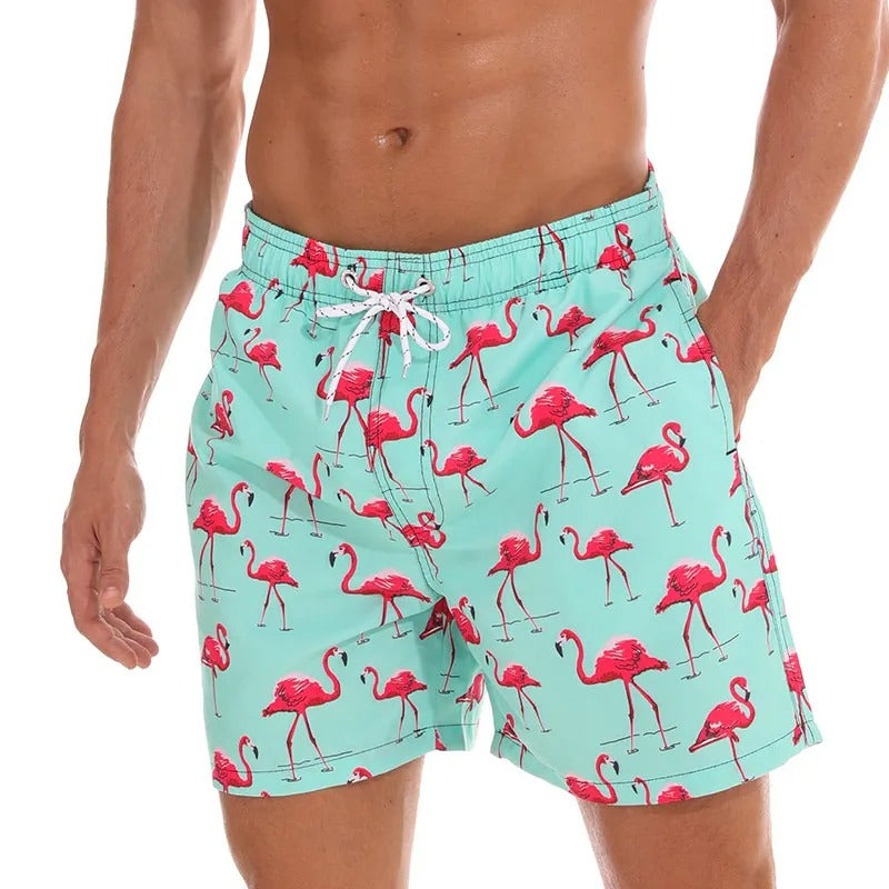 Drune | Atmungsaktive Badeshorts mit Funky Print für Männer Modeberg Bern
