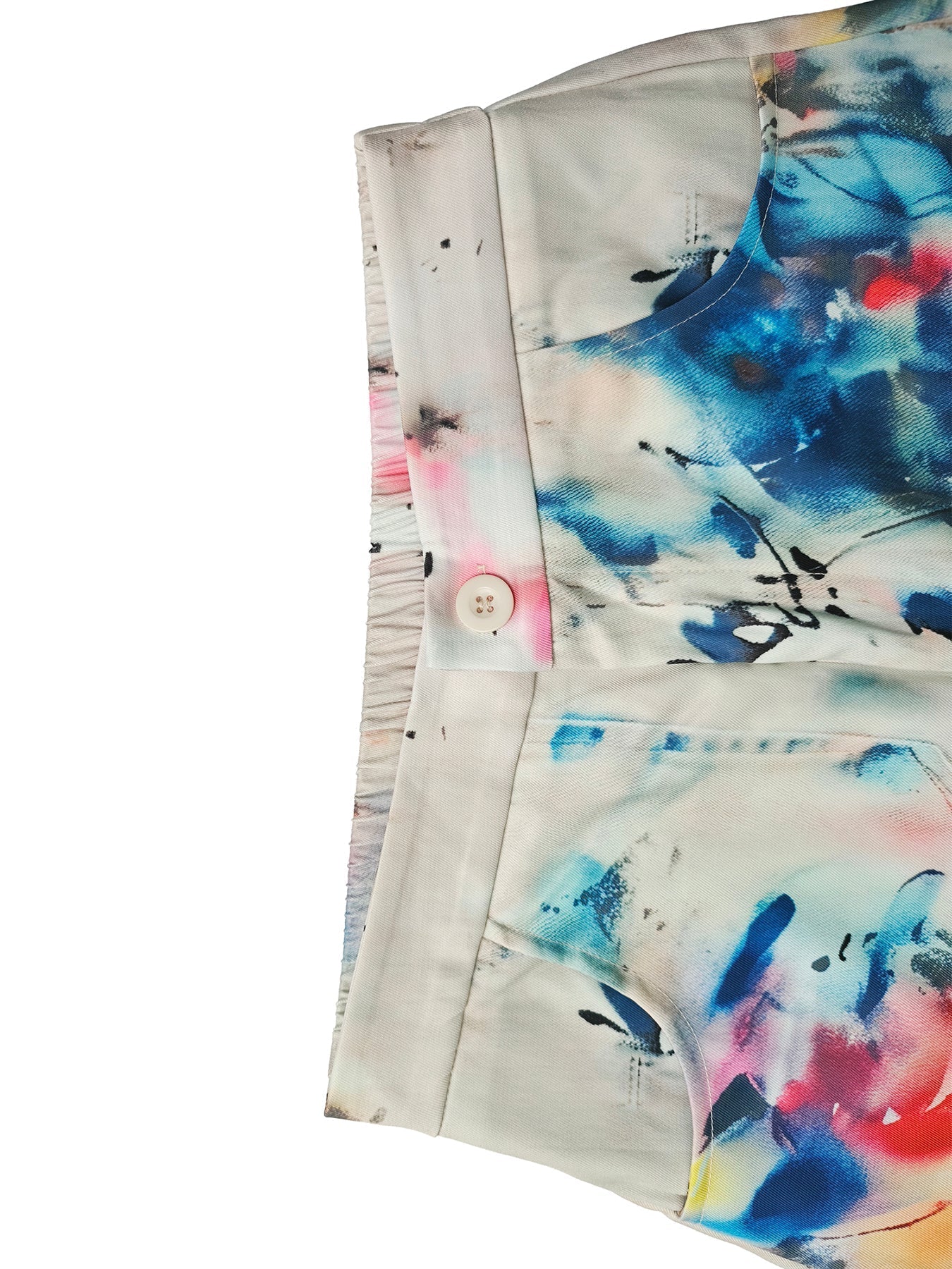 Graffiti Print Wide-Leg High-Waisted Jeans Modeberg Bern