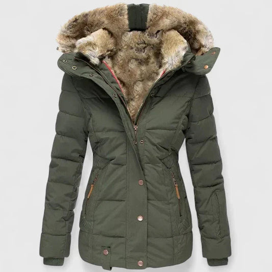 Classic Winter Coat with Adjustable Hood and Pockets Modeberg Bern