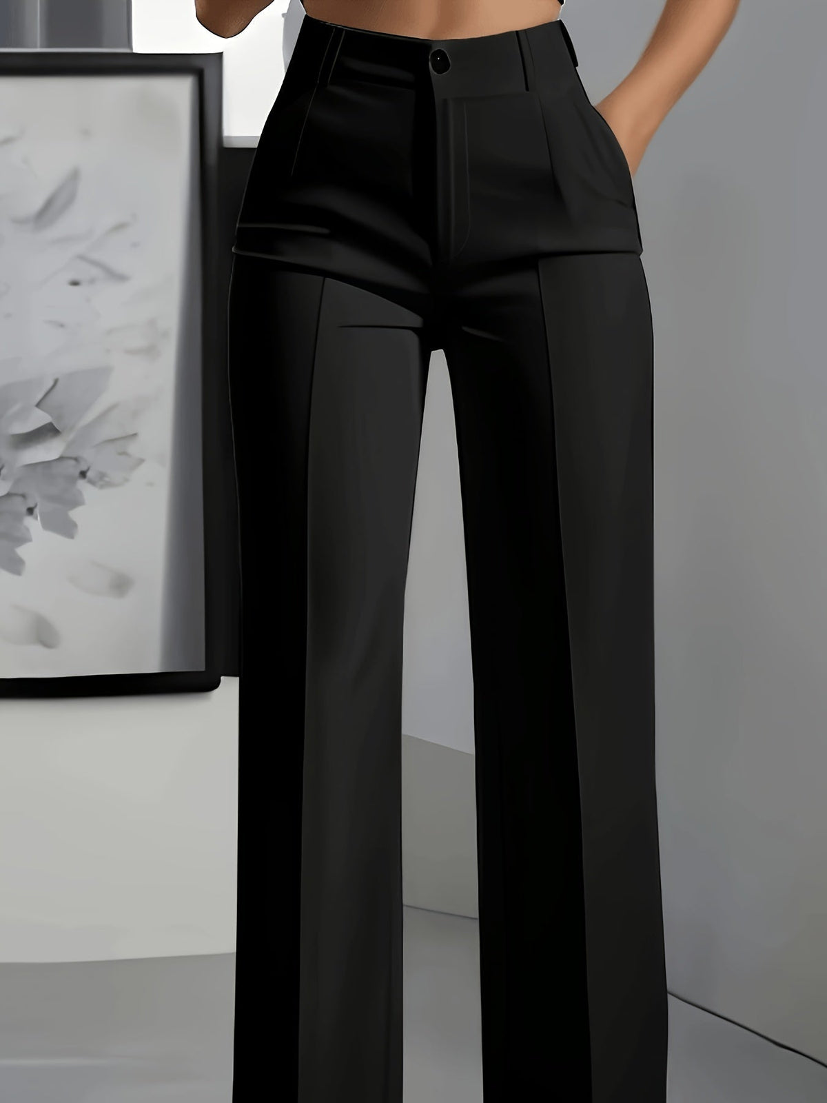 Tailored High-Rise Wide-Leg Trousers Modeberg Bern