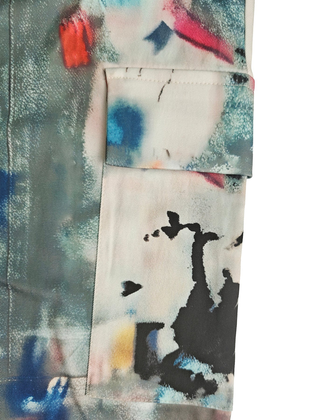 Graffiti Print Wide-Leg High-Waisted Jeans Modeberg Bern