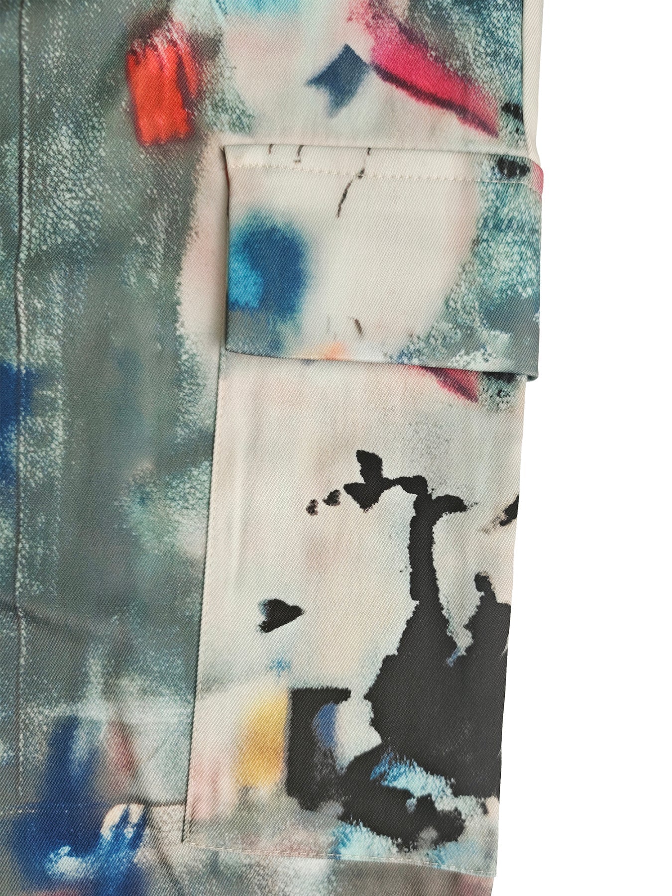 Graffiti Print Wide-Leg High-Waisted Jeans Modeberg Bern
