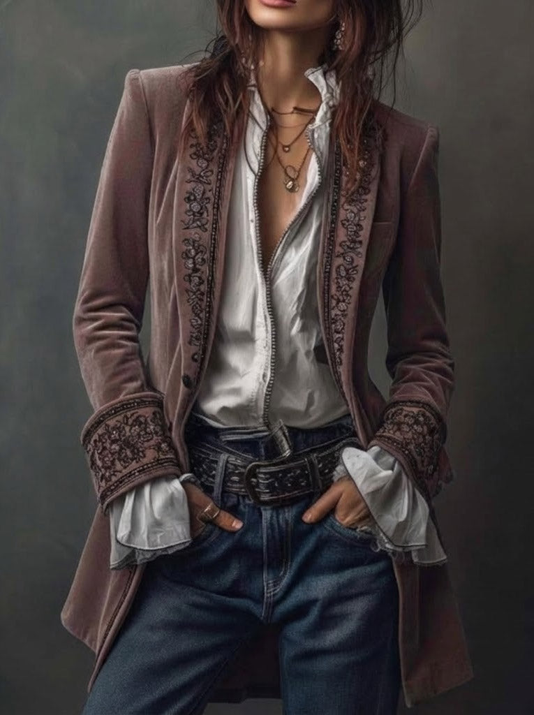 Fedrix™ Langer Vintage Mantel Modeberg Bern