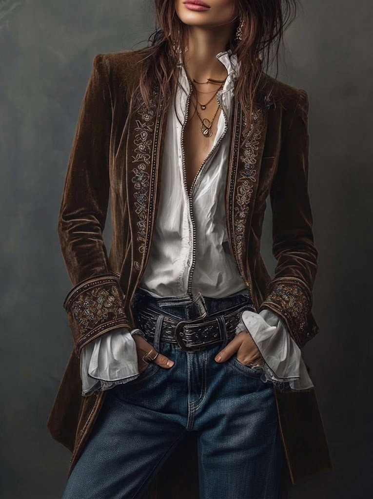 Fedrix™ Langer Vintage Mantel Modeberg Bern