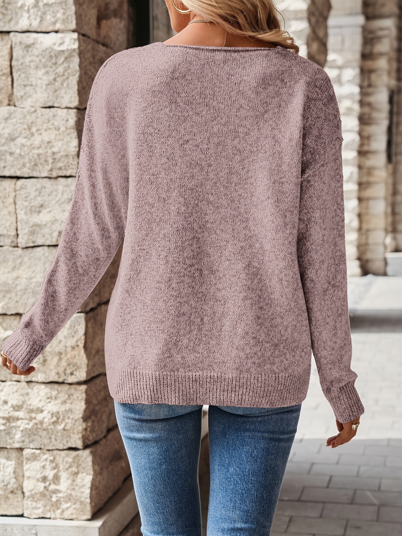 Relaxed V-Neck Jumper Modeberg Bern