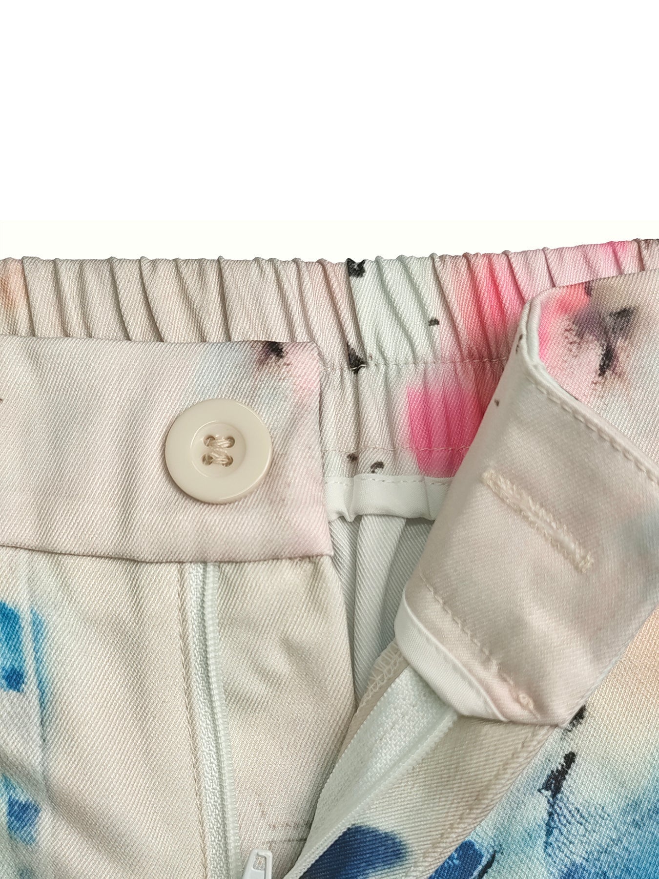 Graffiti Print Wide-Leg High-Waisted Jeans Modeberg Bern
