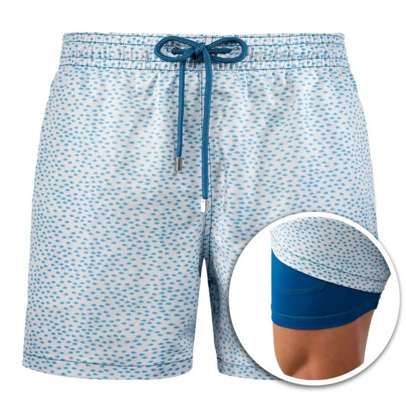 Drune | Bedruckte Herren Badeshorts Mit Doppelter Schicht Für Den Sommer Modeberg Bern