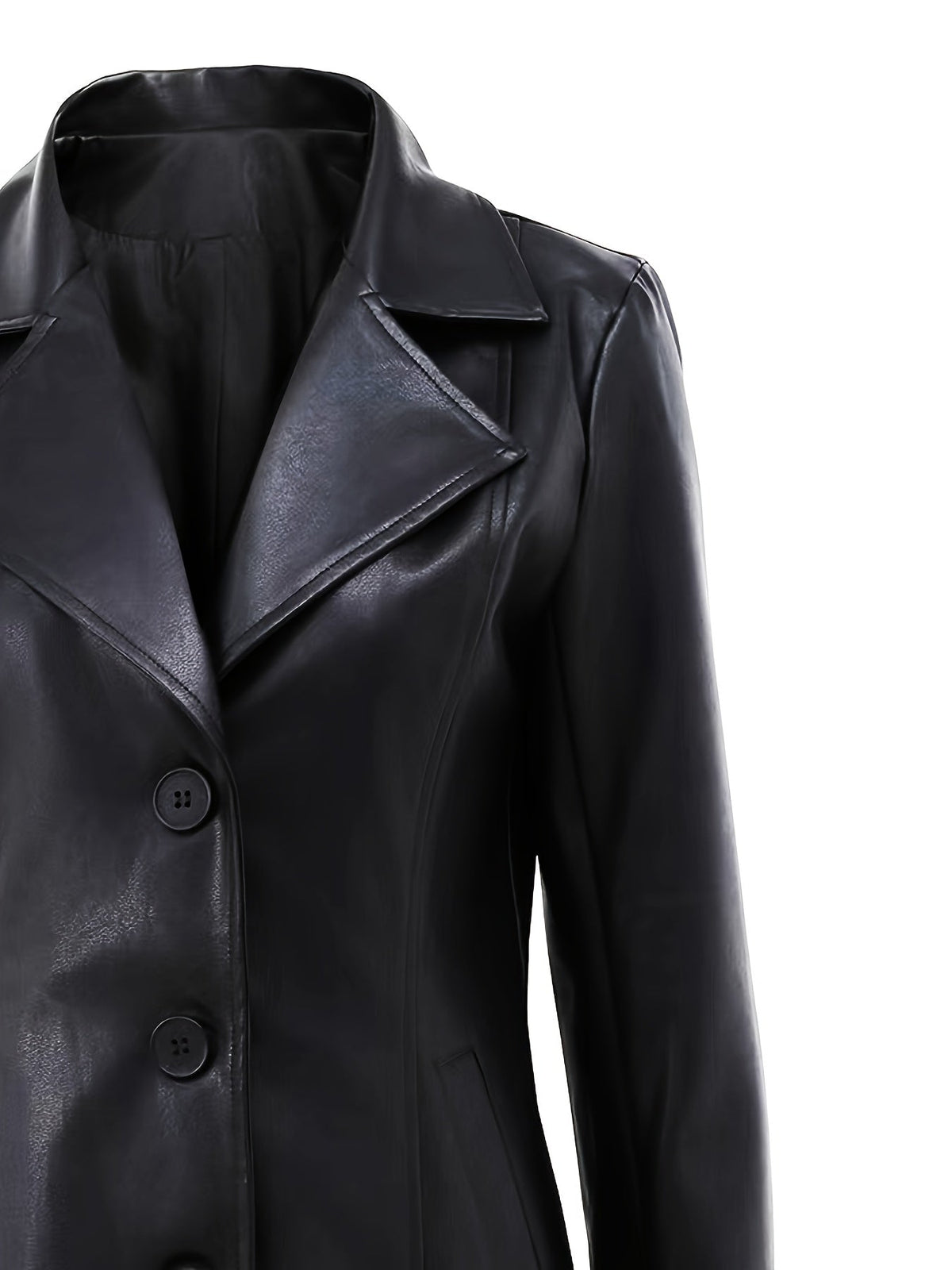 Mid-Length Coat with A-Line Hem and Notched Collar Modeberg Bern