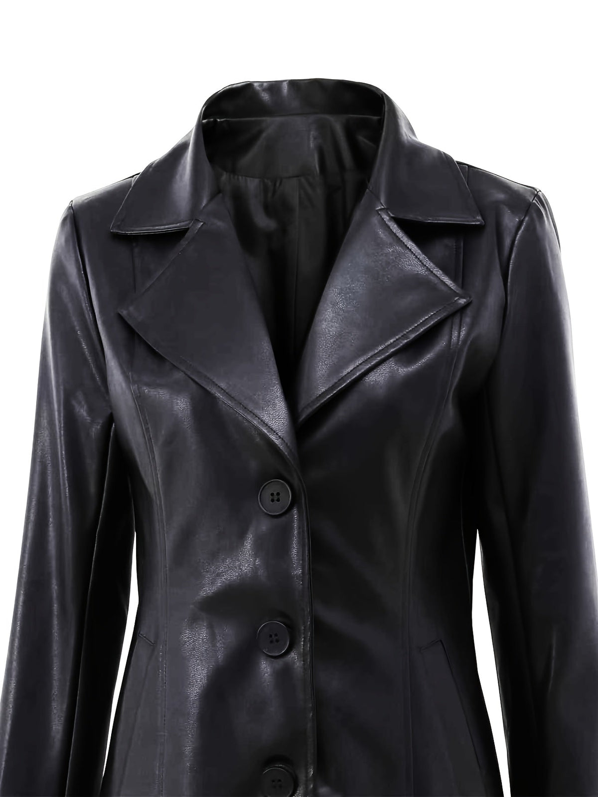 Mid-Length Coat with A-Line Hem and Notched Collar Modeberg Bern
