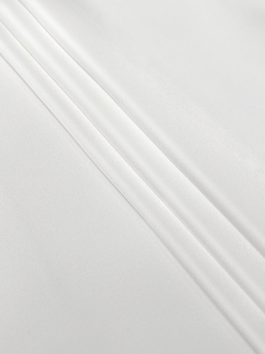 White Floral Applique Mesh Puff Sleeve Blouse Modeberg Bern