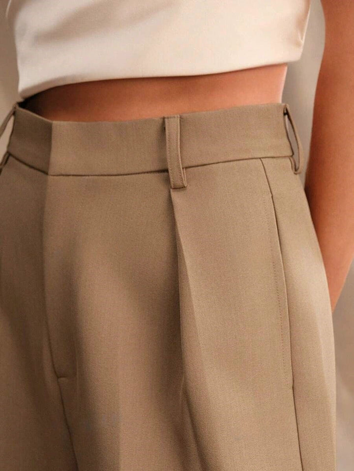 High Waist Wide Leg Tailored Trousers Modeberg Bern