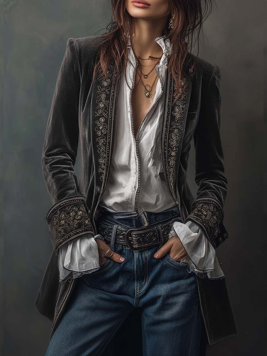 Fedrix™ Langer Vintage Mantel Modeberg Bern