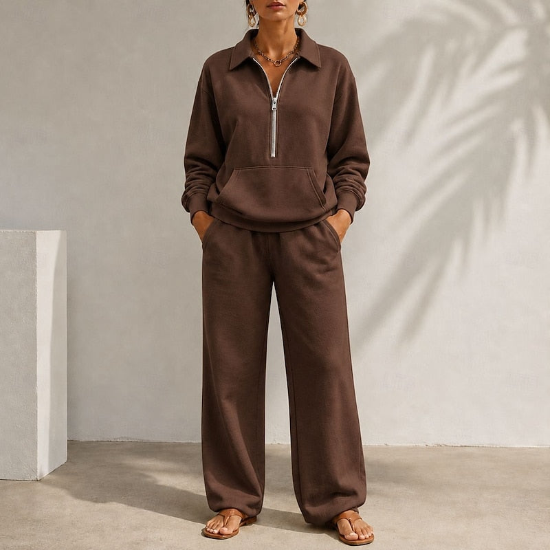 Relaxed Zip-Collar Co-Ord Set Modeberg Bern