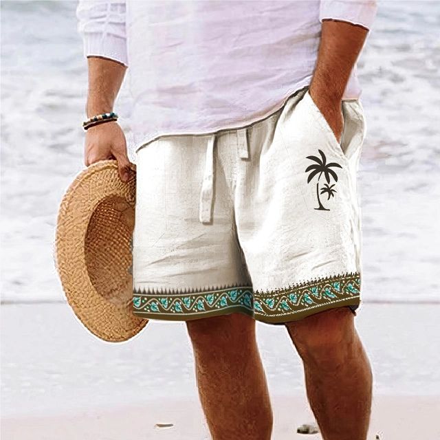Drune | Herren Strandshort Mit Grafischem Design Von Kokosnussbaum Modeberg Bern