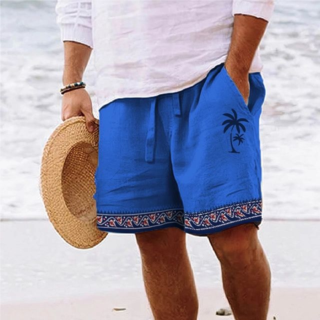 Drune | Herren Strandshort Mit Grafischem Design Von Kokosnussbaum Modeberg Bern