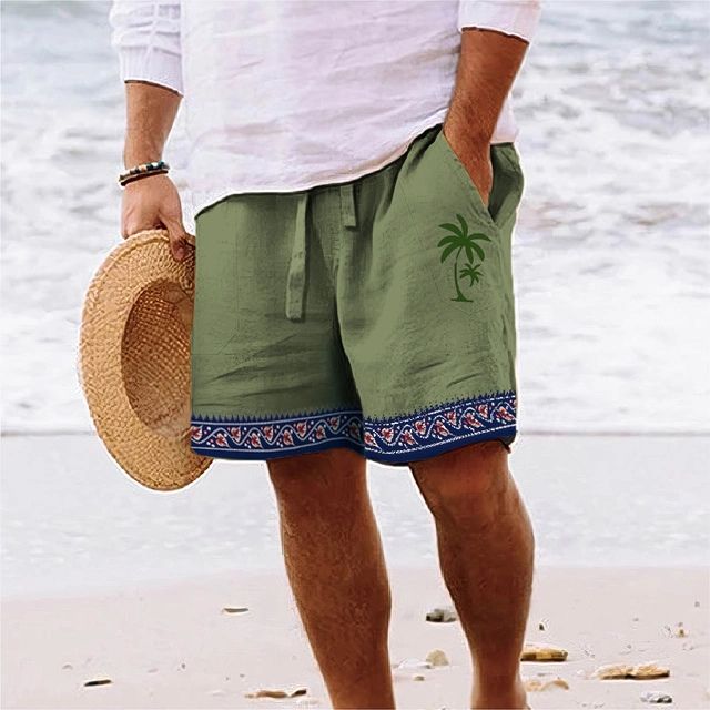 Drune | Herren Strandshort Mit Grafischem Design Von Kokosnussbaum Modeberg Bern
