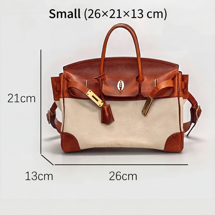 Canvas and Leather Overnight Bag Modeberg Bern