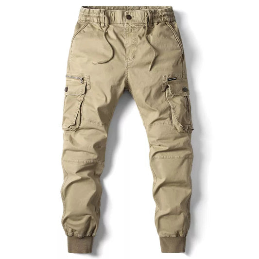 Herren Cargo-Jogginghosen mit taktischem Design und elastischer Taille - tapered Passform, verstellbarer Kordelzug Modeberg Bern