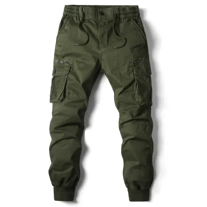 Herren Cargo-Jogginghosen mit taktischem Design und elastischer Taille - tapered Passform, verstellbarer Kordelzug Modeberg Bern