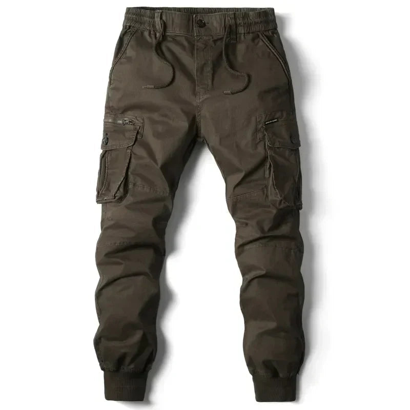 Herren Cargo-Jogginghosen mit taktischem Design und elastischer Taille - tapered Passform, verstellbarer Kordelzug Modeberg Bern